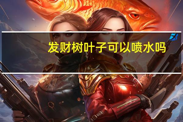 发财树叶子可以喷水吗