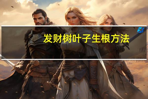 发财树叶子生根方法