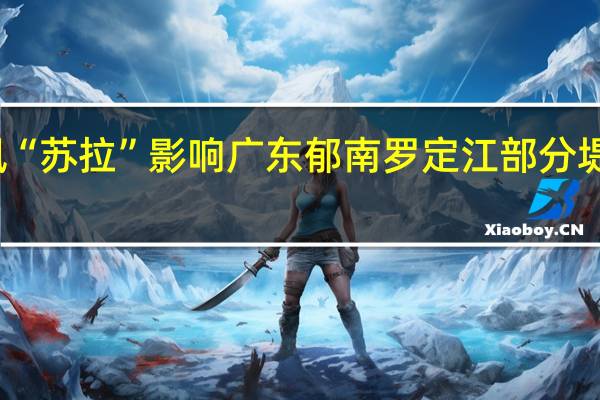 受台风“苏拉”影响 广东郁南罗定江部分堤围出现管涌