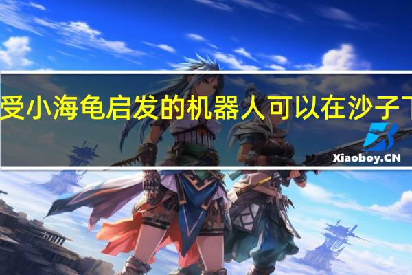 受小海龟启发的机器人可以在沙子下游泳