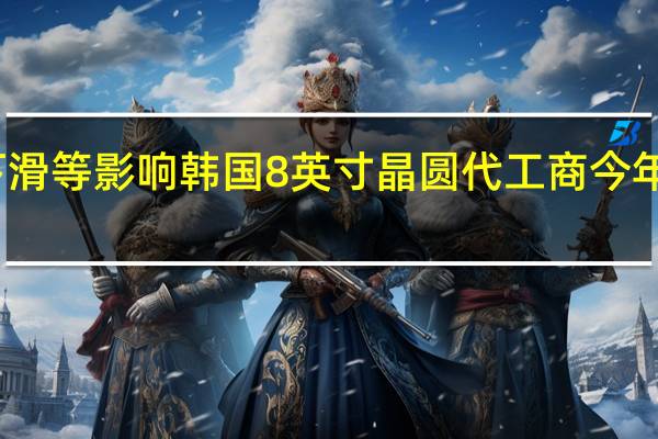 受需求下滑等影响 韩国8英寸晶圆代工商今年已降价近10%
