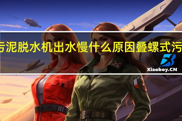 叠螺式污泥脱水机出水慢什么原因 叠螺式污泥脱水机价格