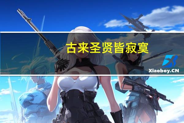 古来圣贤皆寂寞,惟有饮者留其名表达了什么思想