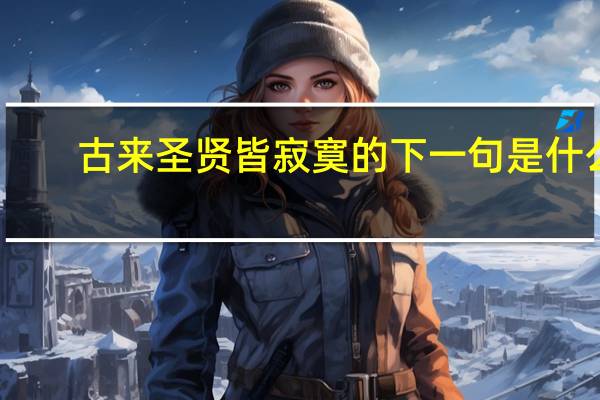 古来圣贤皆寂寞的下一句是什么