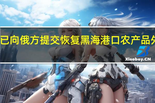 古特雷斯称已向俄方提交恢复黑海港口农产品外运协议具体建议