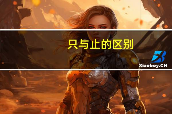 只与止的区别