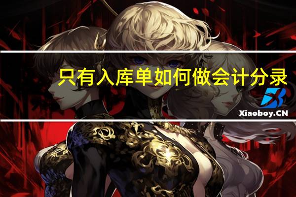 只有入库单如何做会计分录