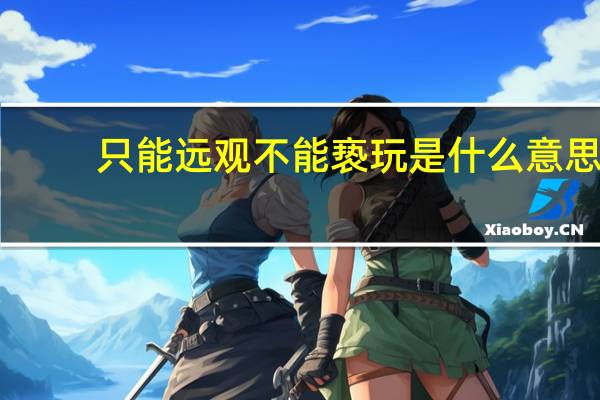 只能远观不能亵玩是什么意思