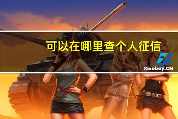 可以在哪里查个人征信（哪里查个人征信啊）