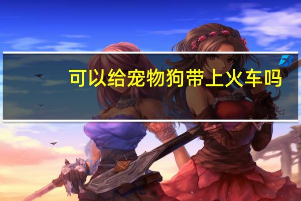 可以给宠物狗带上火车吗
