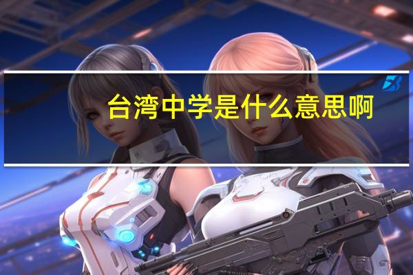 台湾中学是什么意思啊