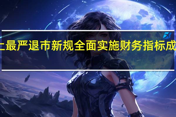 史上最严退市新规全面实施 财务指标成关键考验