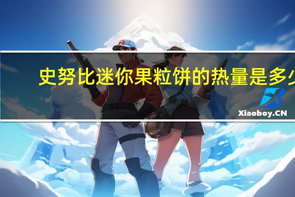 史努比 迷你果粒饼的热量是多少