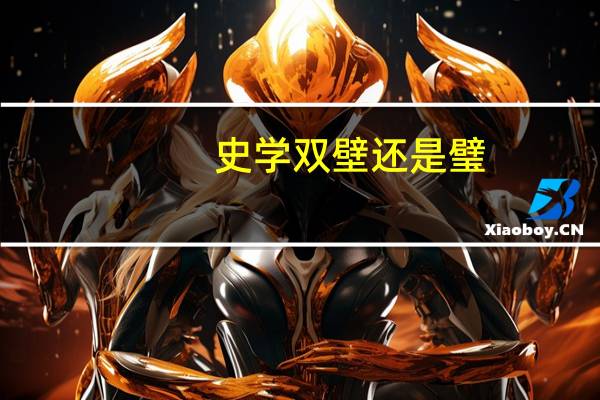 史学双壁还是璧（史学双壁）