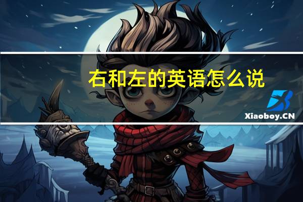 右和左的英语怎么说