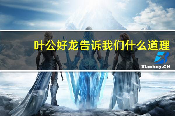 叶公好龙告诉我们什么道理