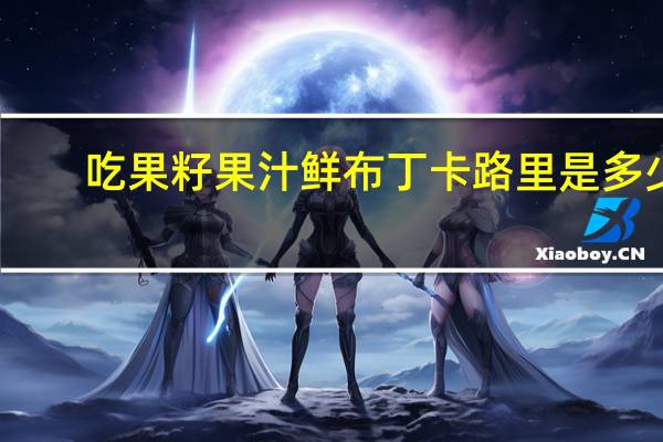 吃果籽 果汁鲜布丁卡路里是多少