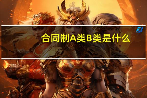 合同制A类B类是什么