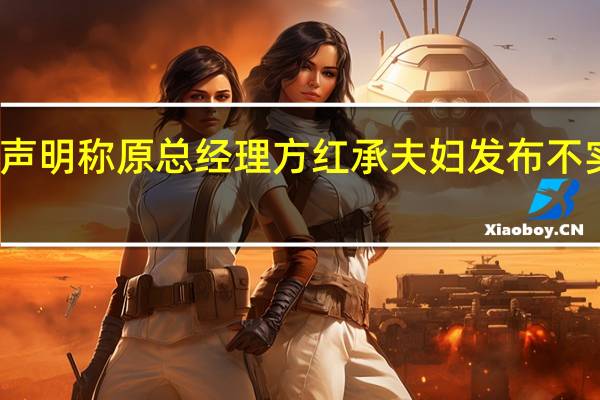 合盛硅业深夜发声明 称原总经理方红承夫妇发布不实信息 中伤公司董事长