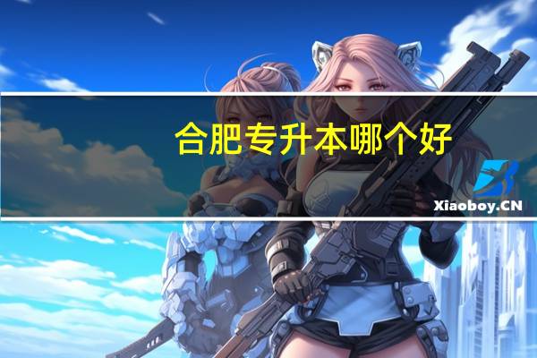 合肥专升本哪个好