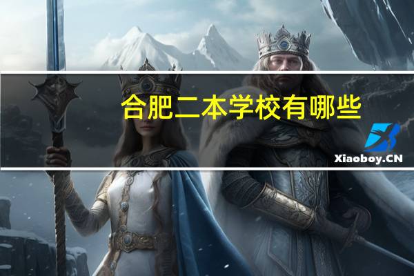 合肥二本学校有哪些