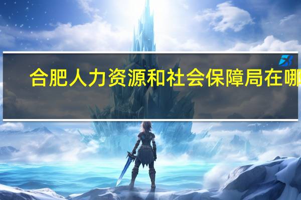 合肥人力资源和社会保障局在哪里