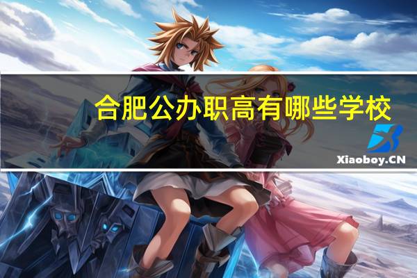 合肥公办职高有哪些学校