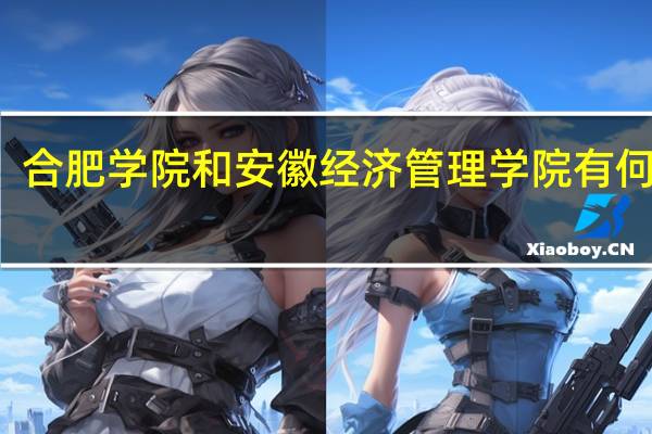 合肥学院和安徽经济管理学院有何不同