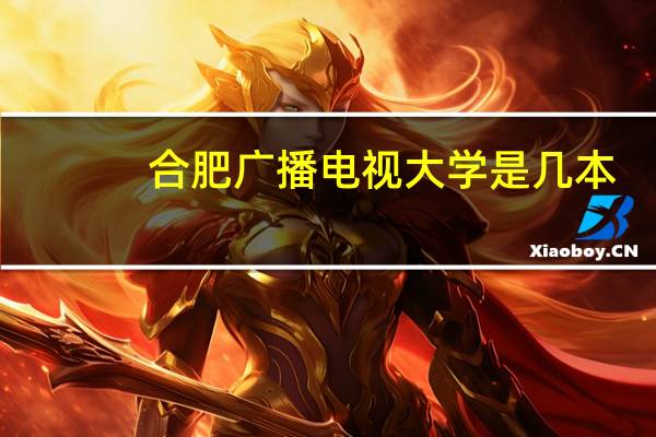 合肥广播电视大学是几本