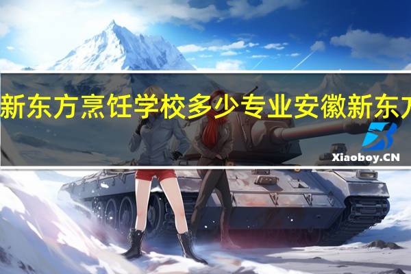 合肥新东方烹饪学校多少专业 安徽新东方厨师学校