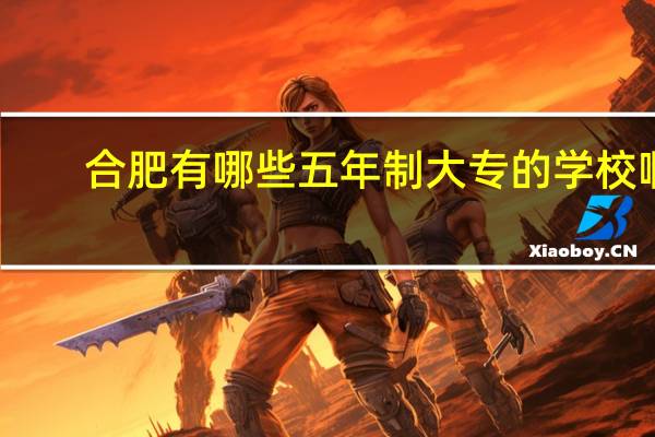 合肥有哪些五年制大专的学校啊，去上学有什么要求30
