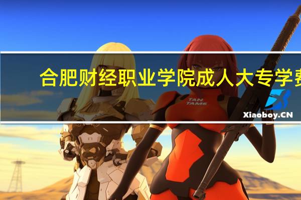 合肥财经职业学院成人大专学费