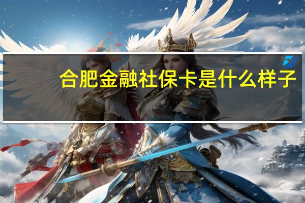 合肥金融社保卡是什么样子（合肥金融社保卡余额）