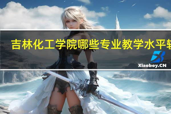吉林化工学院哪些专业教学水平较高