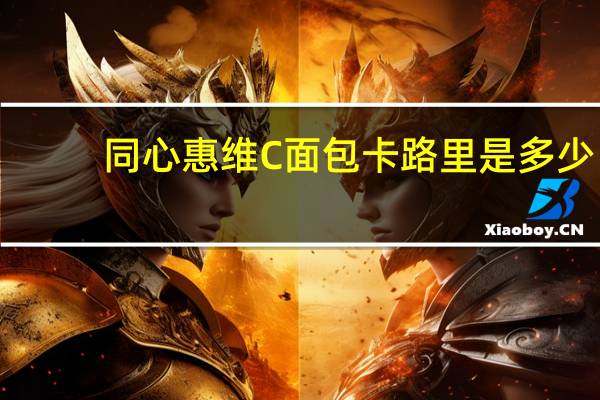 同心惠 维C面包卡路里是多少