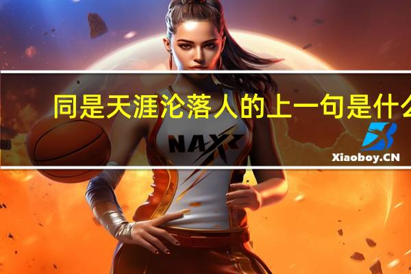 同是天涯沦落人的上一句是什么
