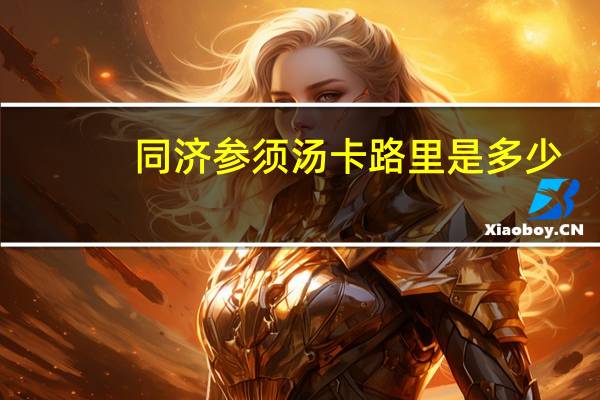 同济 参须汤卡路里是多少