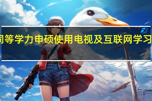 同等学力申硕使用电视及互联网学习的教育