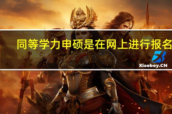 同等学力申硕是在网上进行报名吗