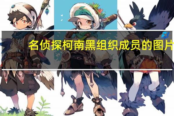 名侦探柯南黑组织成员的图片