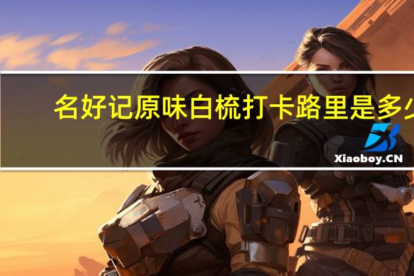名好记 原味白梳打卡路里是多少