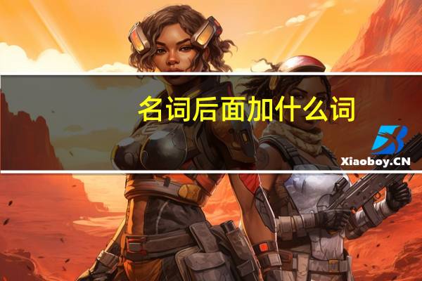 名词后面加什么词