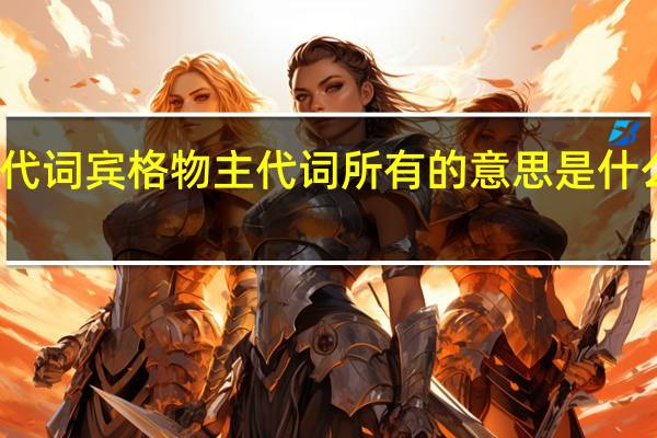 名词性物主代词人称代词宾格物主代词所有的意思是什么 人称代词和物主代词表格