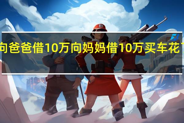 向爸爸借10万向妈妈借10万买车花了17万