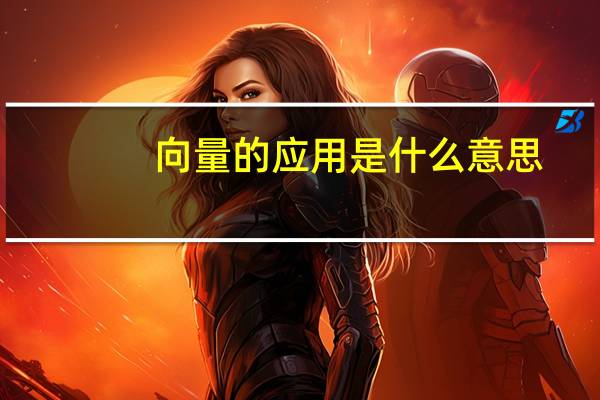 向量的应用是什么意思