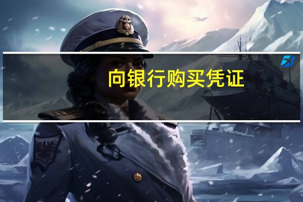 向银行购买凭证，怎样写分录，借应该写什么