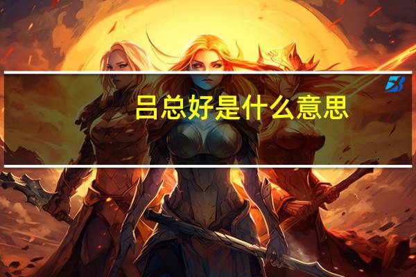 吕总好是什么意思
