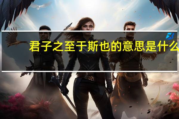 君子之至于斯也的意思是什么