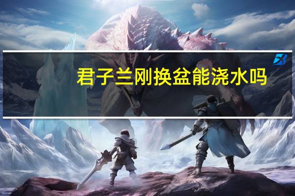 君子兰刚换盆能浇水吗