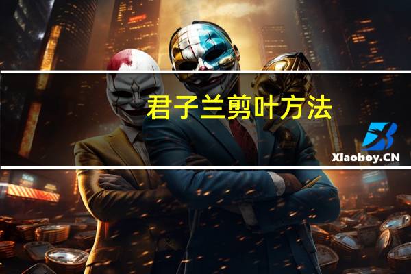 君子兰剪叶方法